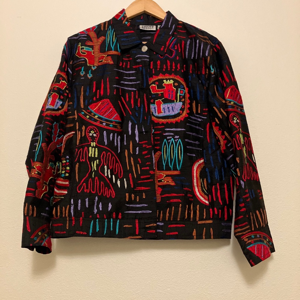 Chico's design embroidered jacket